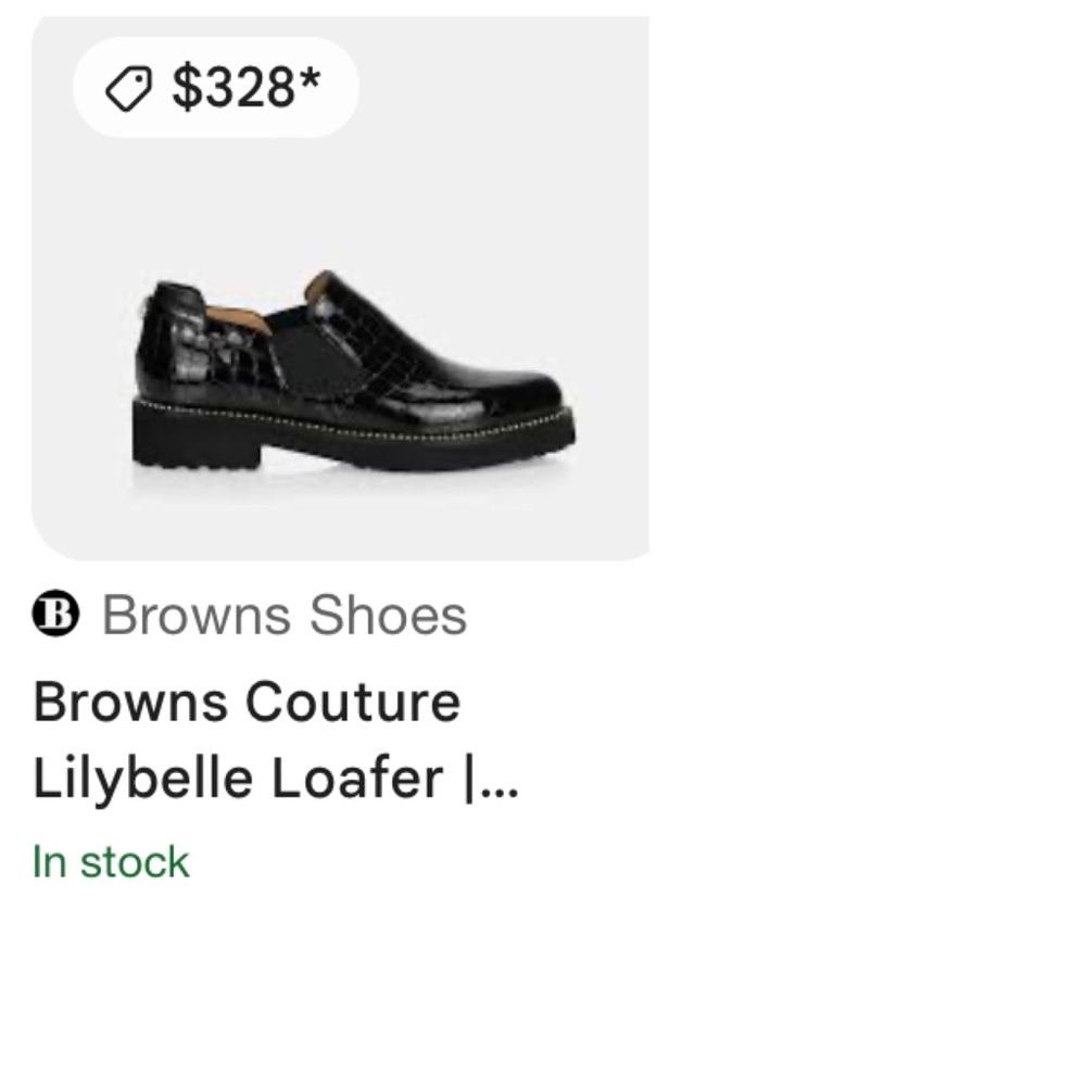 NEW! ⭐️ BROWNS Couture Black LEATHER Loafers ULTRA LIGHT - Picture 2 of 15